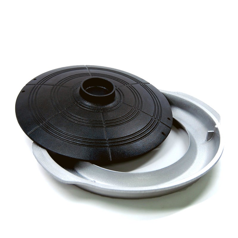 COOKKING - Korean Traditional BBQ Grill Pan, Cauldron Lid Shape - Stovetop Nonstick Indoor/Outdoor Smokeless BBQ Cast Aluminum Grill Pan, Made in Korea - Image 3